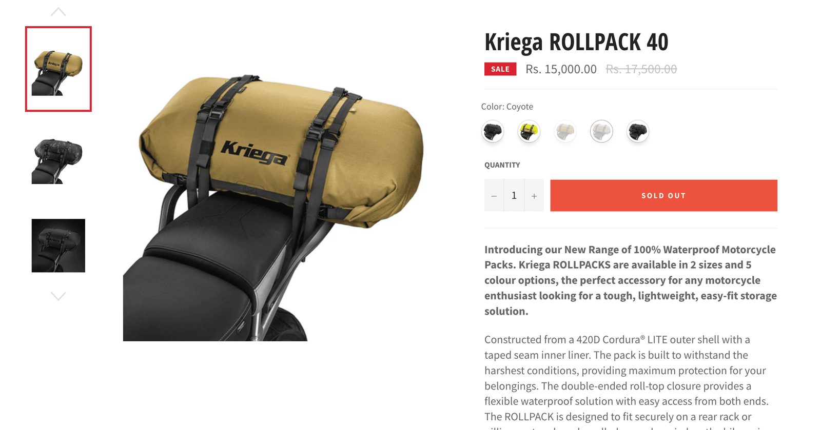 Kriega Rollpack 40 - image 1
