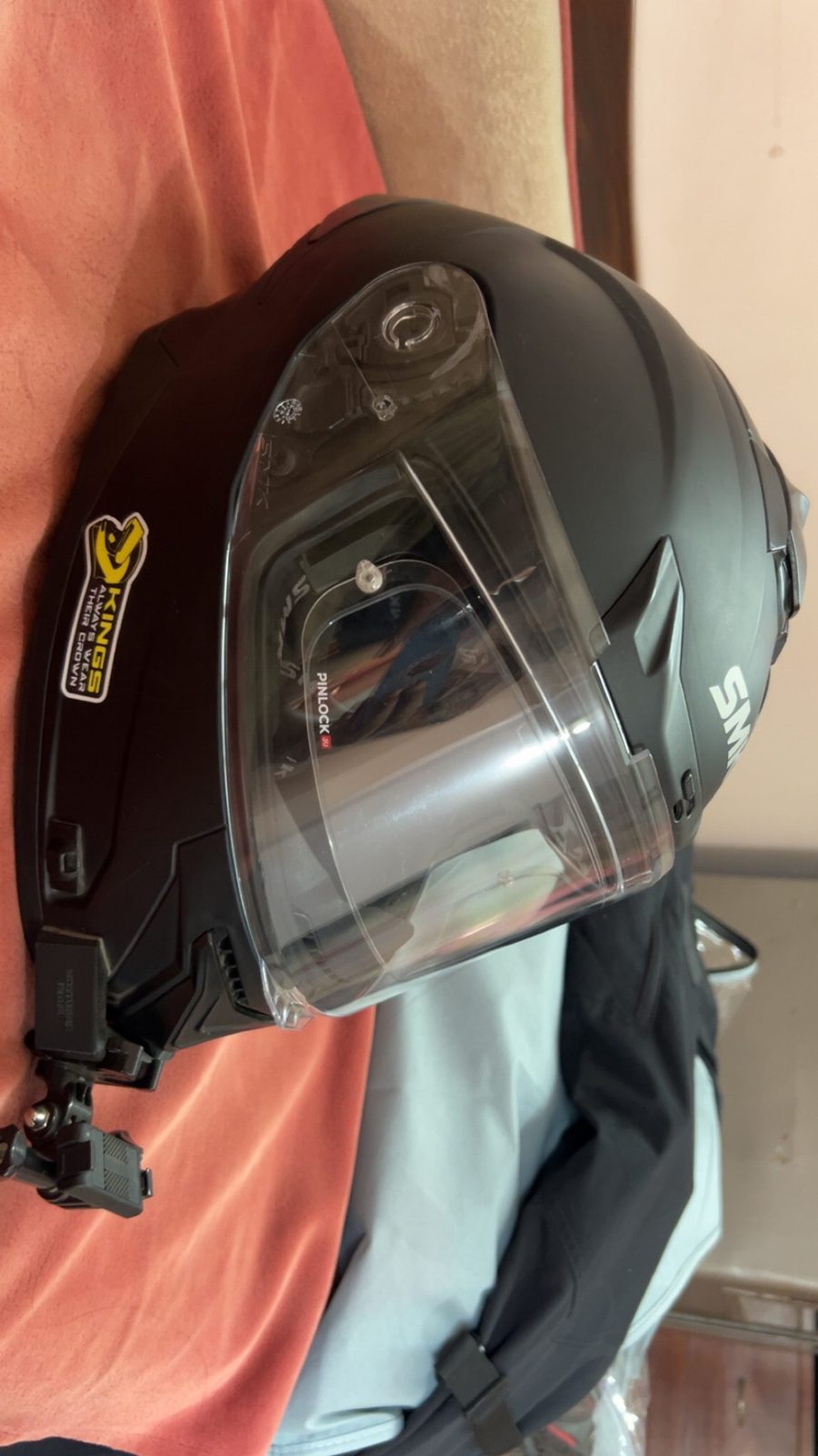 Smk typhoon helmet - matt black - image 1