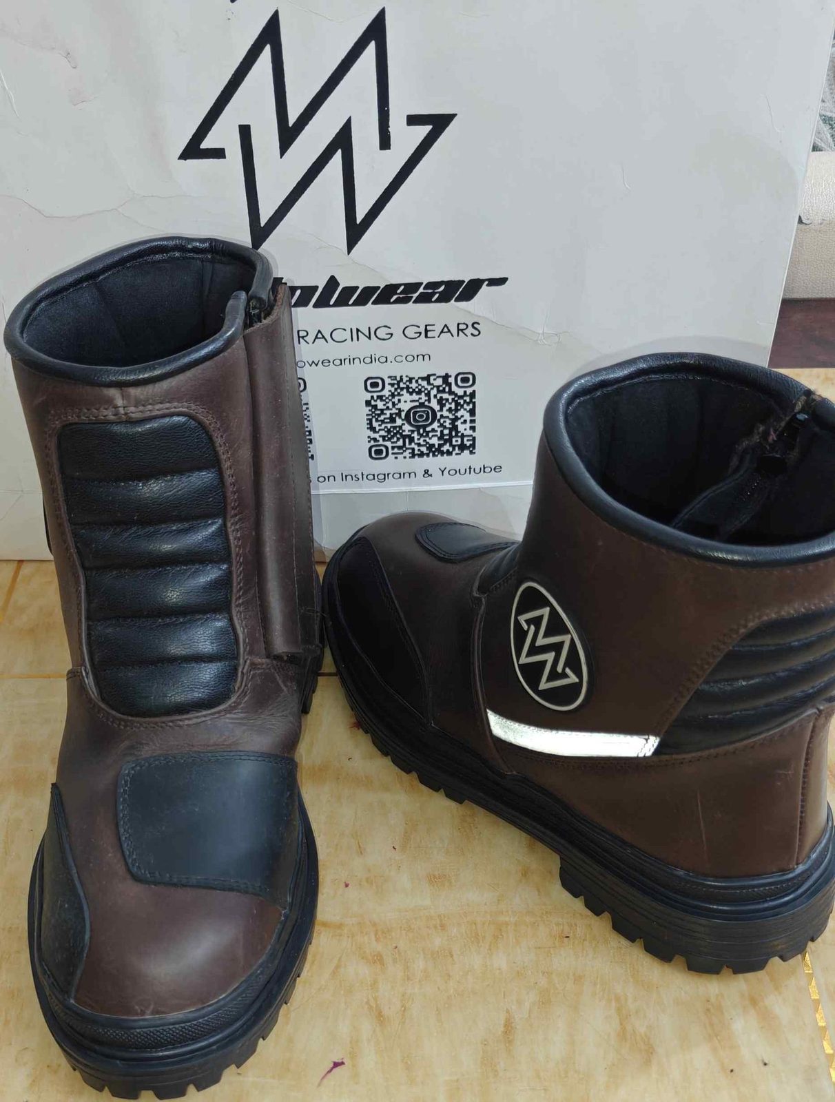 Moto Wear Riding shoes Size 42. Leather 3
