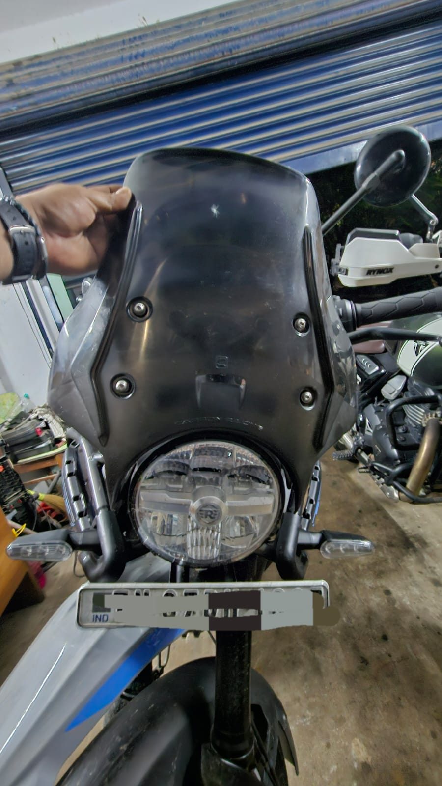 Carbon Racing Windshield for Himalayan 450 3