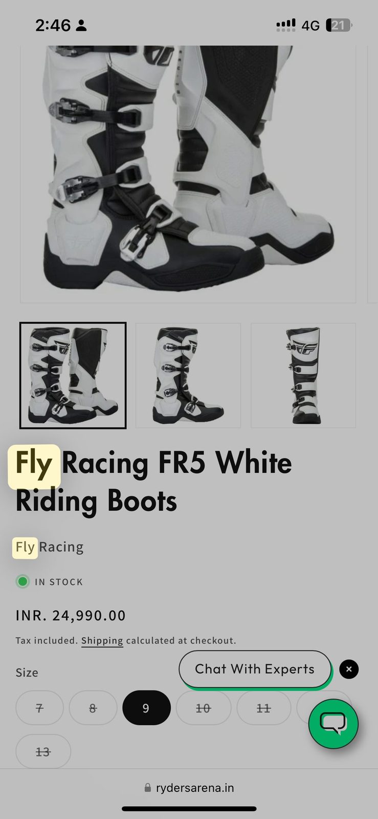 FLY FR5 Motocross Boots 3