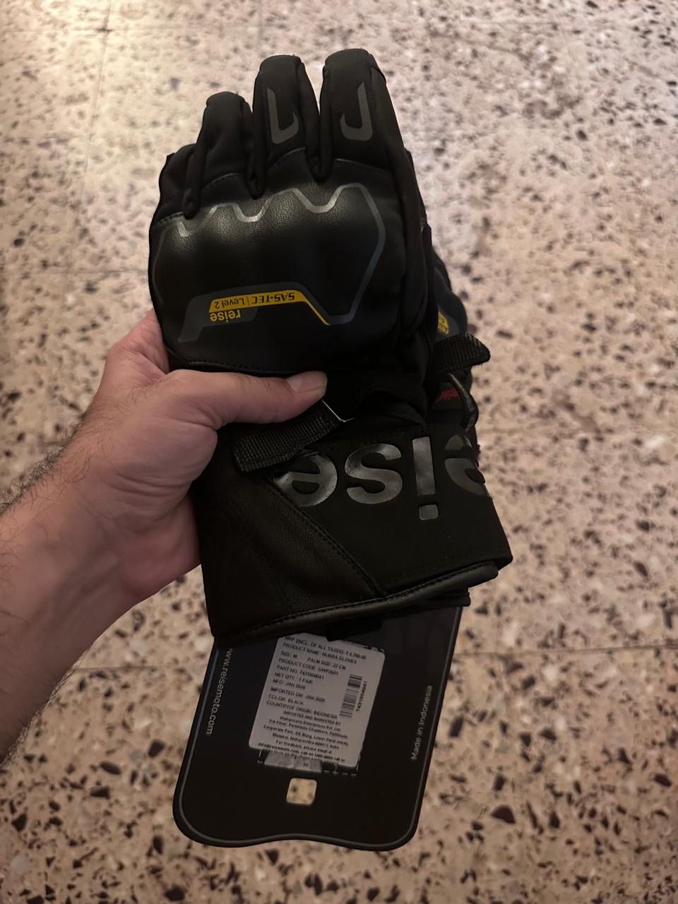 Reise Nubra all Weather Riding Gloves Black - image 1