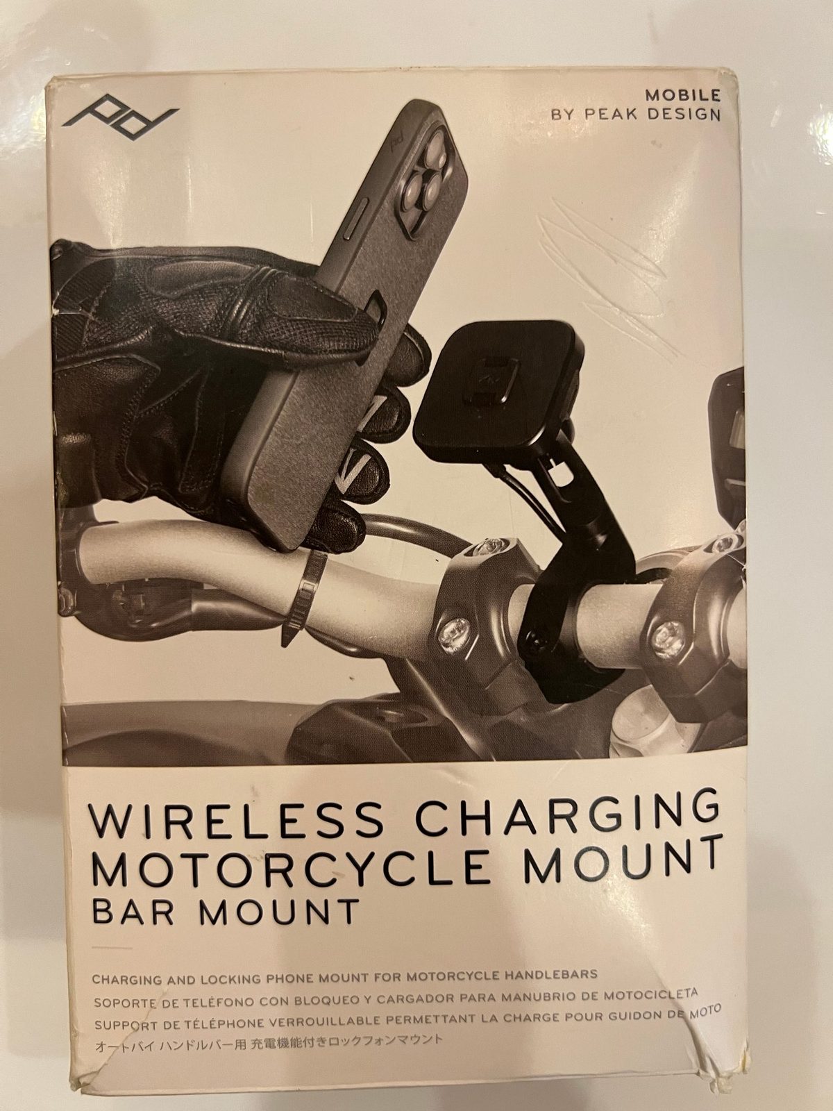 Peak Design Wireless Charging Motorcycle Bar Mount. 2