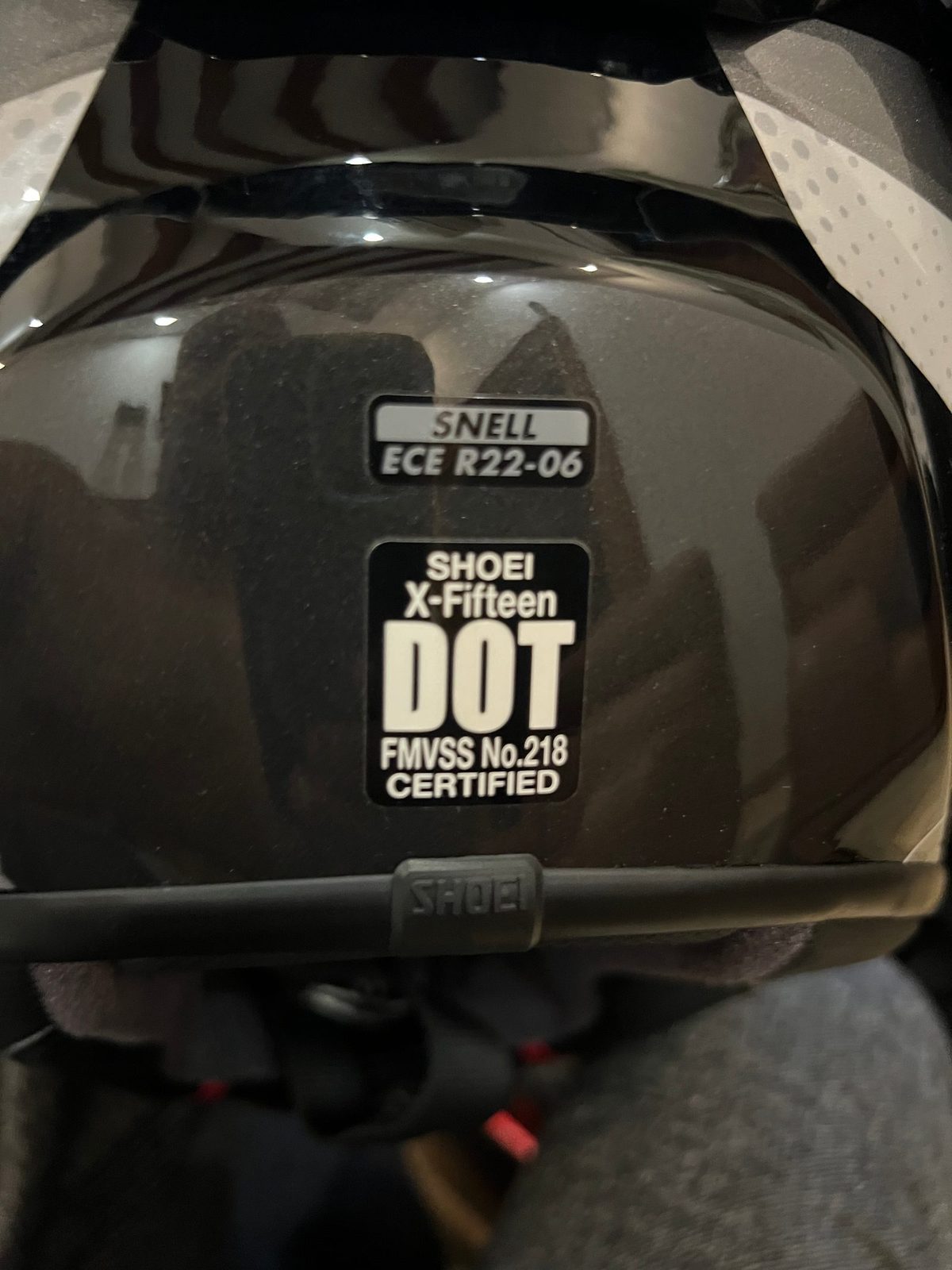 Brand new Shoei x fifteen helmet featuring snell and ece r22 06 certifications with brand new Cardo communication. 3