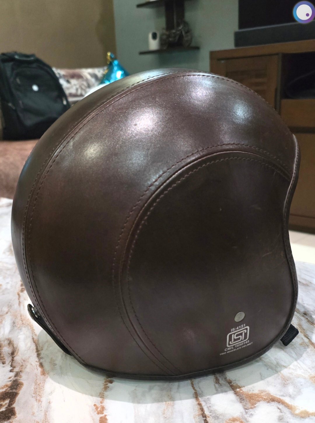 Royal Enfield Leather Half Face helmet 2