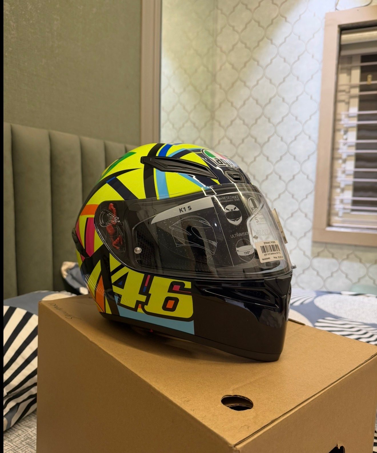 π₯ AGV K1S Soleluna VR46 Helmet β Brand New β XL π₯ 2