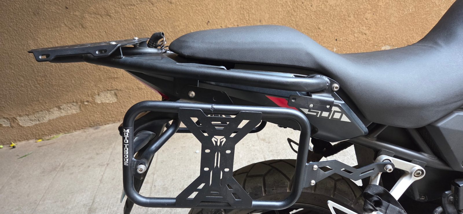 Top rack and Saddle stay fit Honda NX500 3
