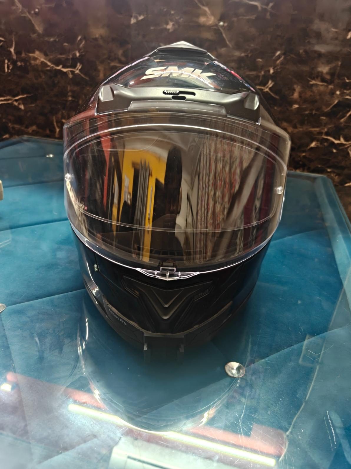 Smk typhoon glossy Black helmet - image 1