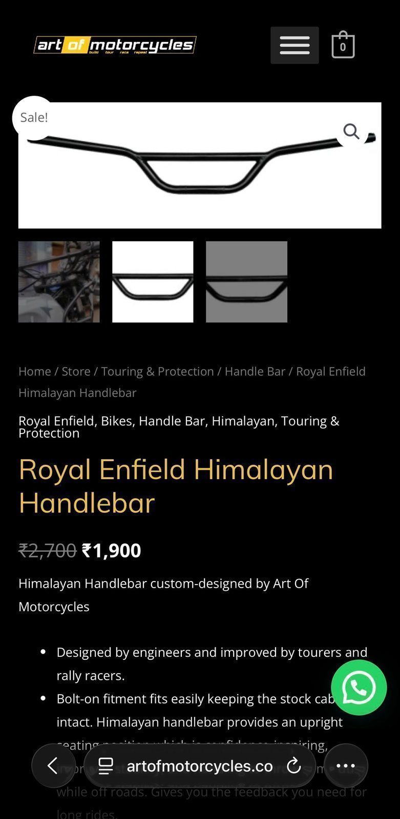 Art of motorcycle handlebar and nylon waterproof cap 2