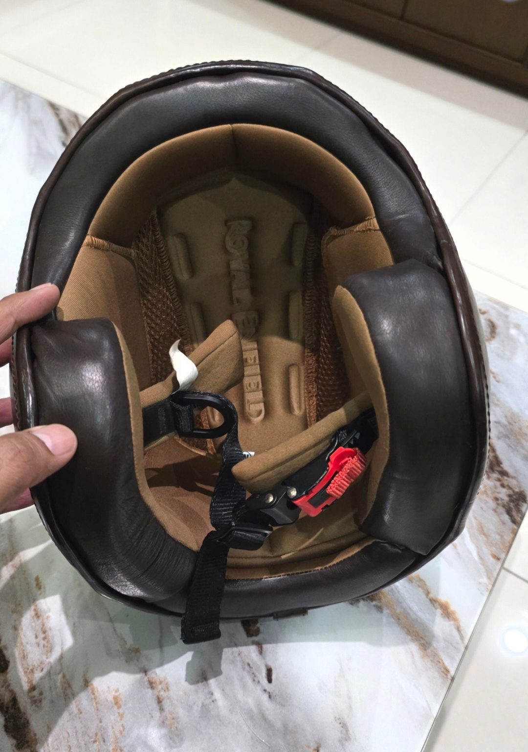 Royal Enfield Leather Half Face helmet  - image 1