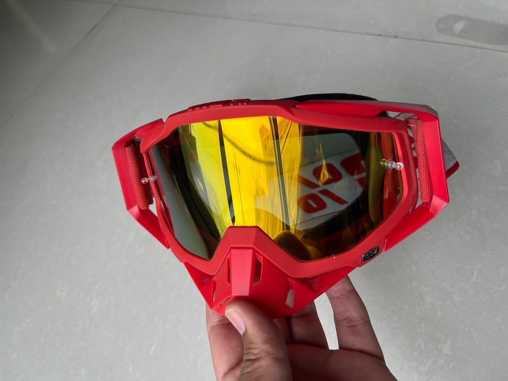 100% Goggles Red Gold Tint With Box 2