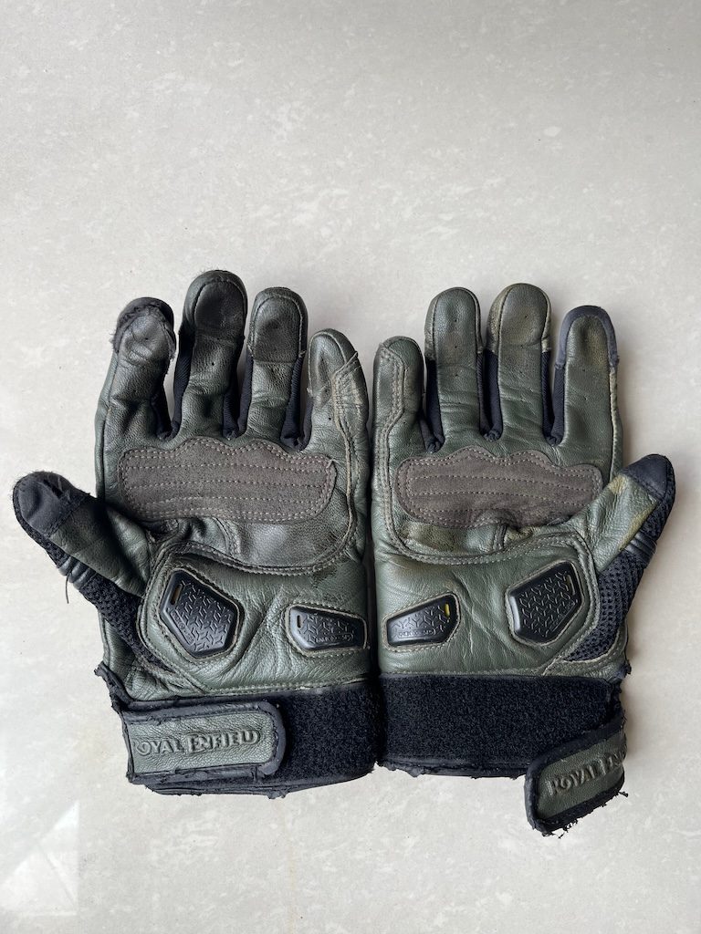 Leather Gloves with Knox Protectors 2