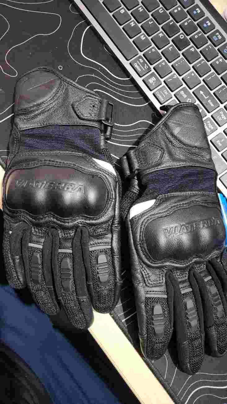 Viaterra Holeshot Summer Mesh Hybrid Gloves - Black - image 1