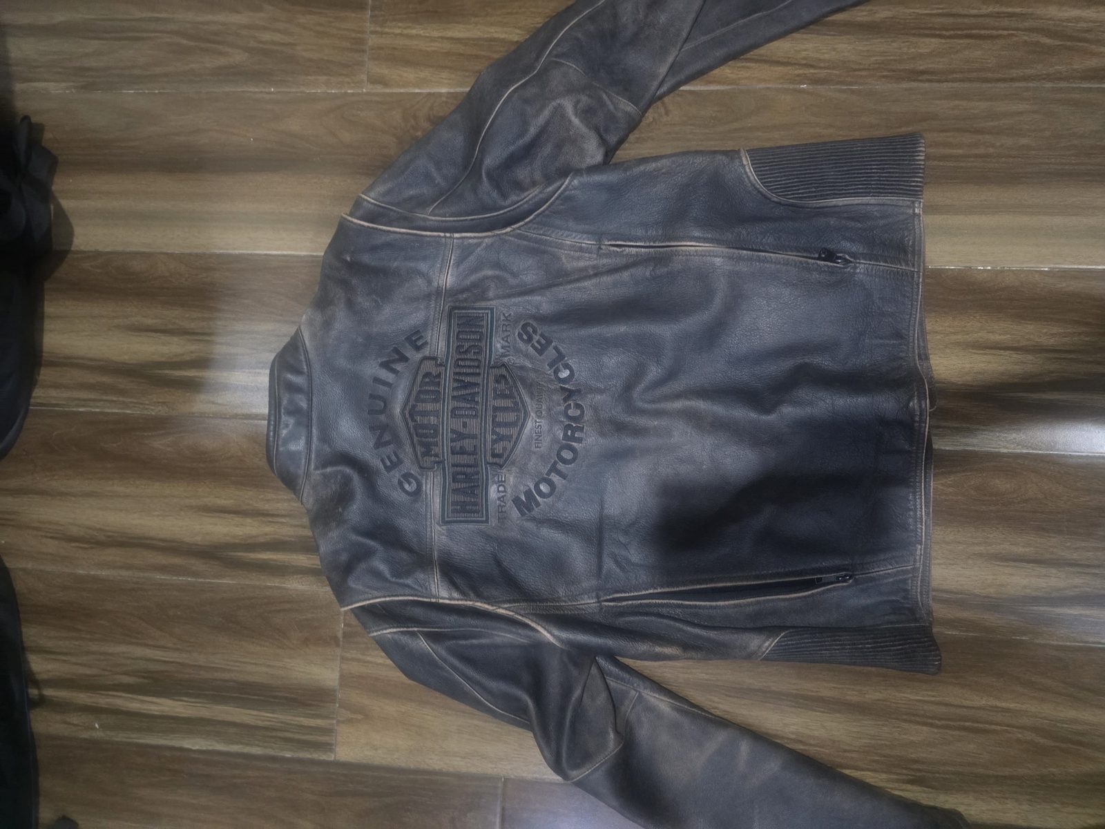 Harley Davidson Men ROADWAY Brown Leather Jacket XL 2
