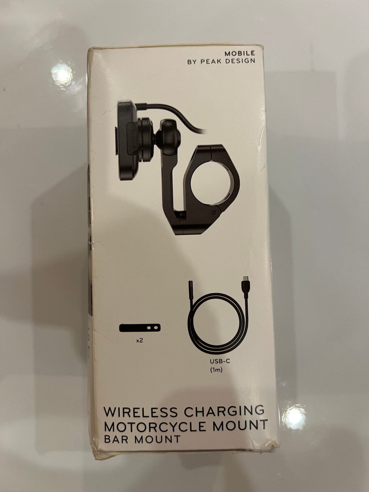 Peak Design Wireless Charging Motorcycle Bar Mount. - image 1